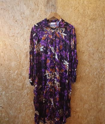 Vintage Look Purple Dress 