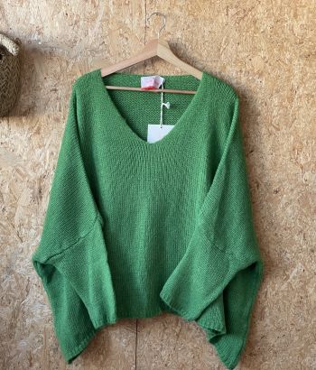 Sweater appeltjes groen 